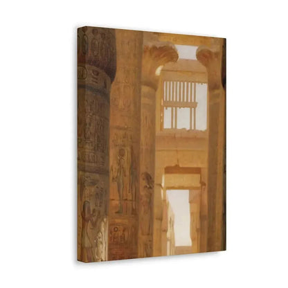 Ernst Carl Eugen Koerner (1846-1927) The Temple Of Karnak The Great Hypostyle Hall - 1890 - Canvas Wall Art - The Sticker Space