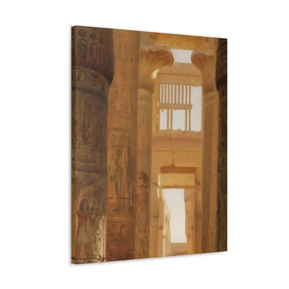 Ernst Carl Eugen Koerner (1846-1927) The Temple Of Karnak The Great Hypostyle Hall - 1890 - Canvas Wall Art - The Sticker Space