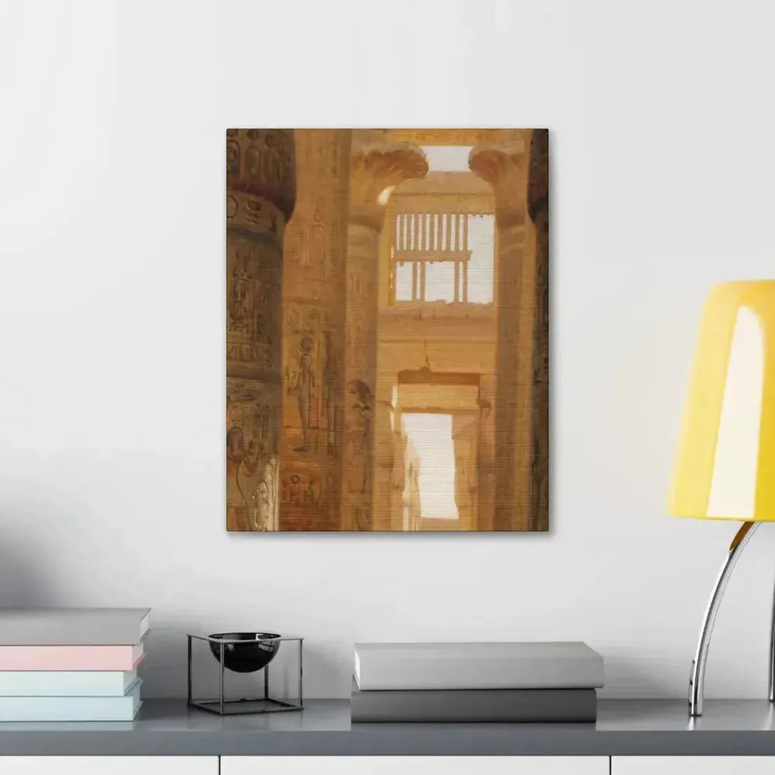 Ernst Carl Eugen Koerner (1846-1927) The Temple Of Karnak The Great Hypostyle Hall - 1890 - Canvas Wall Art - The Sticker Space