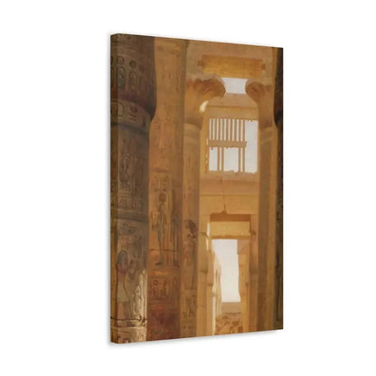 Ernst Carl Eugen Koerner (1846-1927) The Temple Of Karnak The Great Hypostyle Hall - 1890 - Canvas Wall Art - The Sticker Space