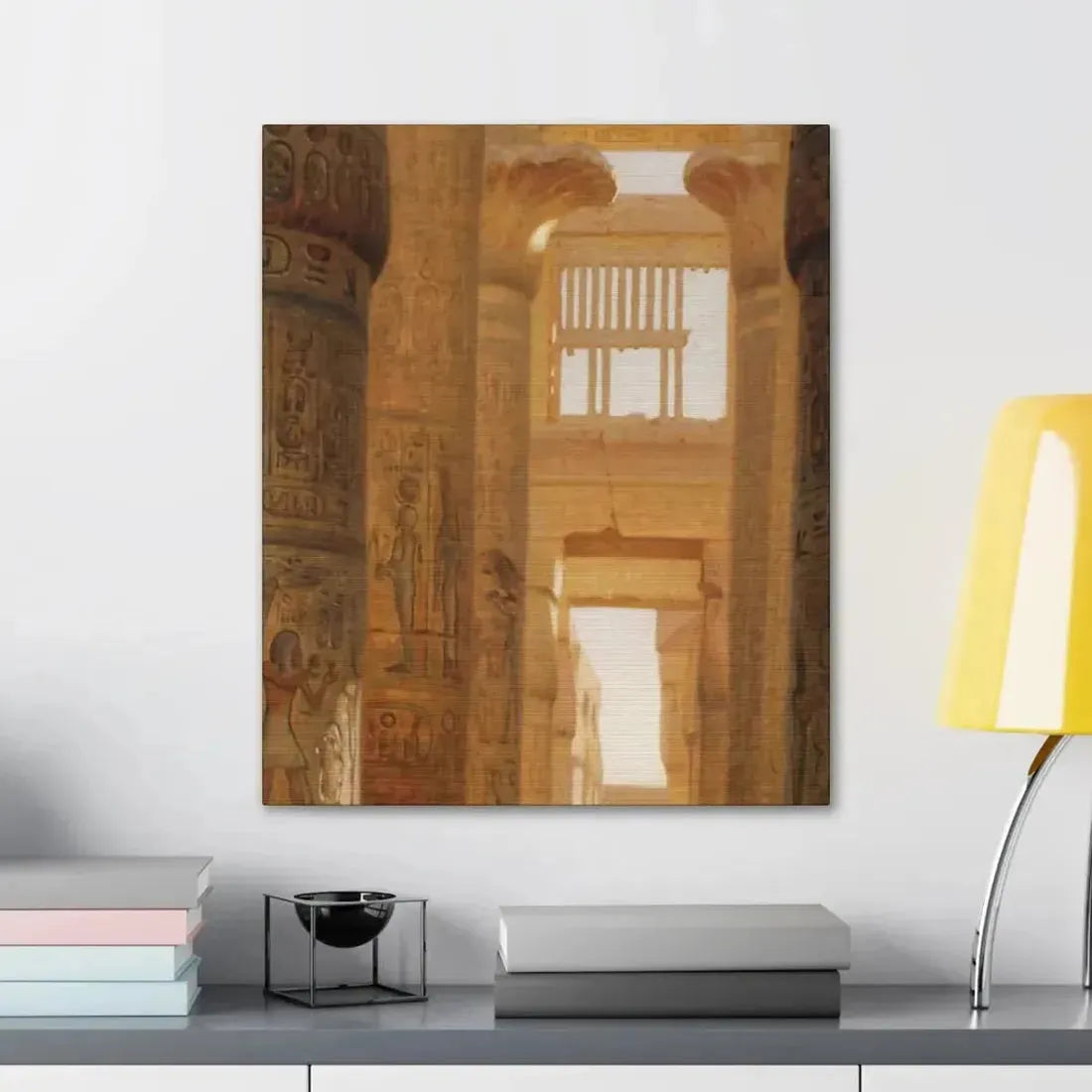 Ernst Carl Eugen Koerner (1846-1927) The Temple Of Karnak The Great Hypostyle Hall - 1890 - Canvas Wall Art - The Sticker Space