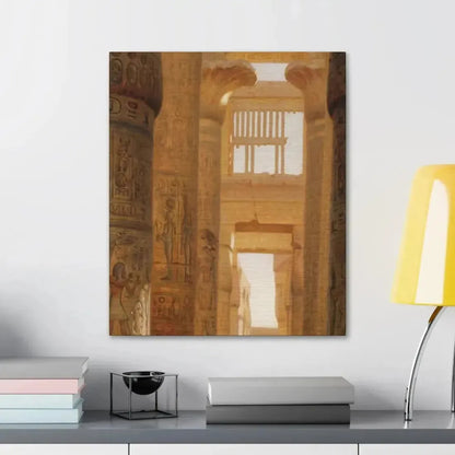 Ernst Carl Eugen Koerner (1846-1927) The Temple Of Karnak The Great Hypostyle Hall - 1890 - Canvas Wall Art - The Sticker Space