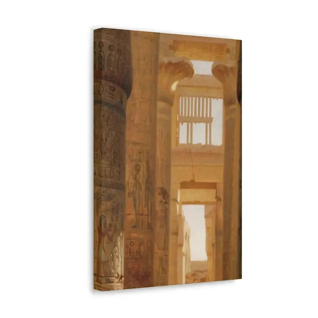 Ernst Carl Eugen Koerner (1846-1927) The Temple Of Karnak The Great Hypostyle Hall - 1890 - Canvas Wall Art - The Sticker Space