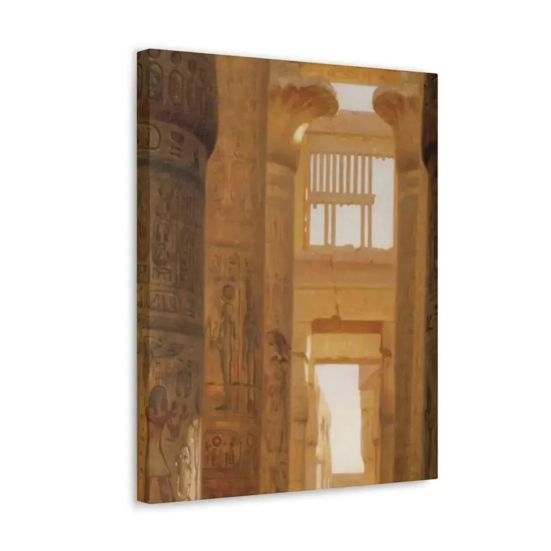 Ernst Carl Eugen Koerner (1846-1927) The Temple Of Karnak The Great Hypostyle Hall - 1890 - Canvas Wall Art - The Sticker Space