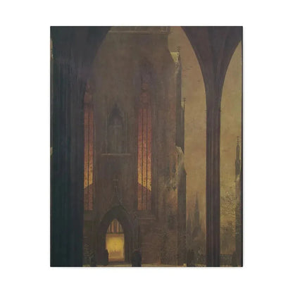 Ernst Ferdinand Oehme (1797-1855) Dom in Winter 1821 - Canvas Wall Art 24″ x 30″ 1.25" - The Sticker Space