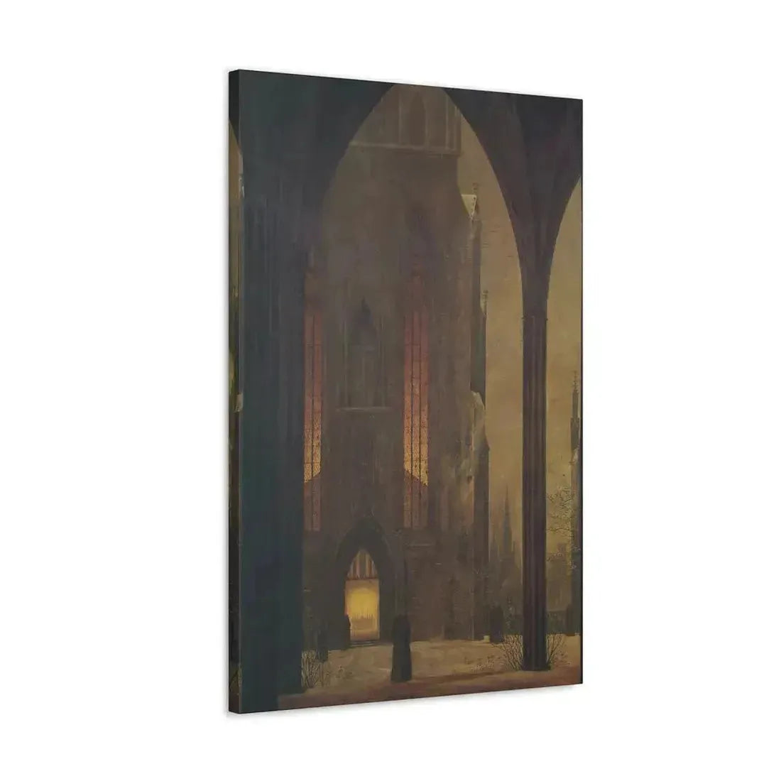 Ernst Ferdinand Oehme (1797-1855) Dom in Winter 1821 - Canvas Wall Art - The Sticker Space