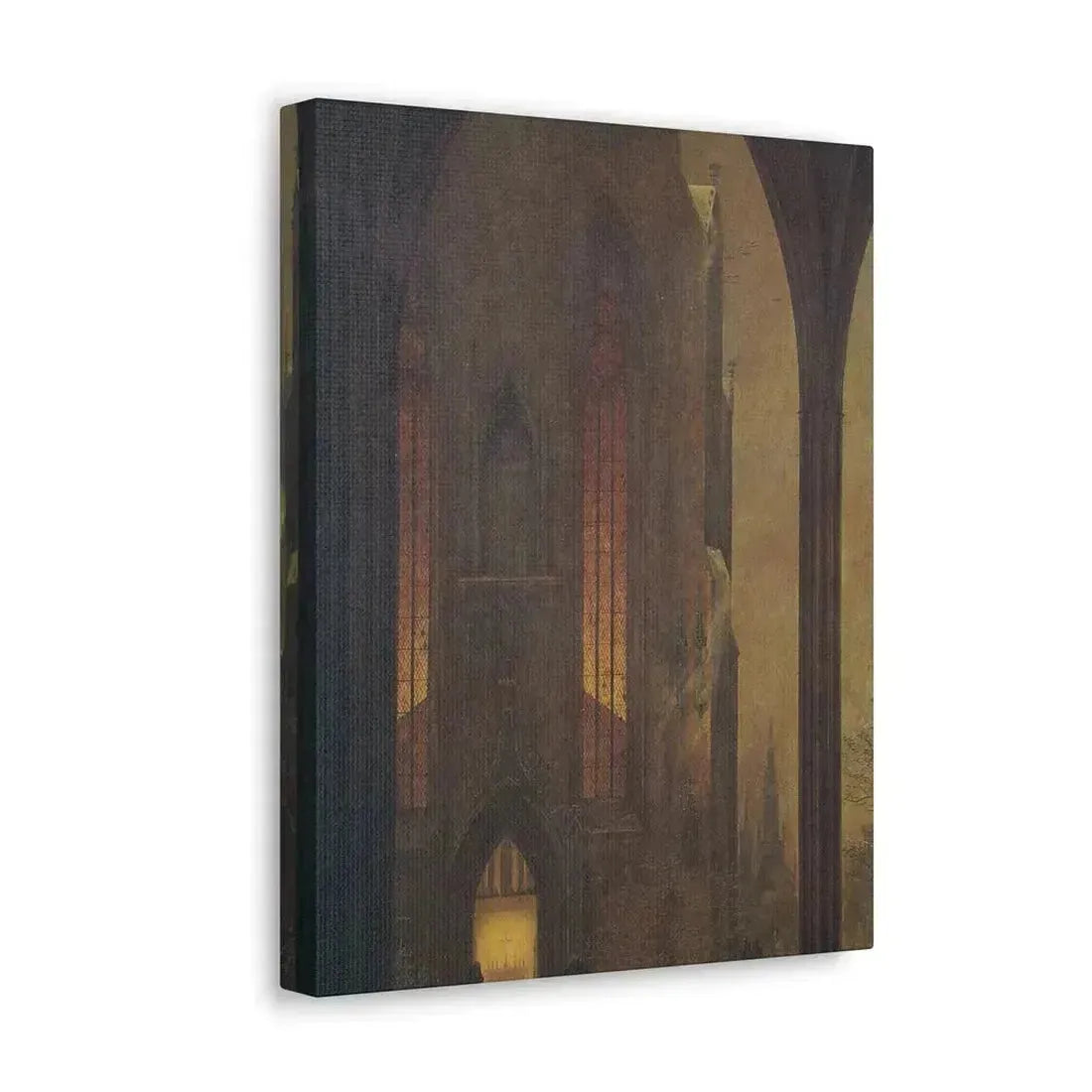 Ernst Ferdinand Oehme (1797-1855) Dom in Winter 1821 - Canvas Wall Art - The Sticker Space