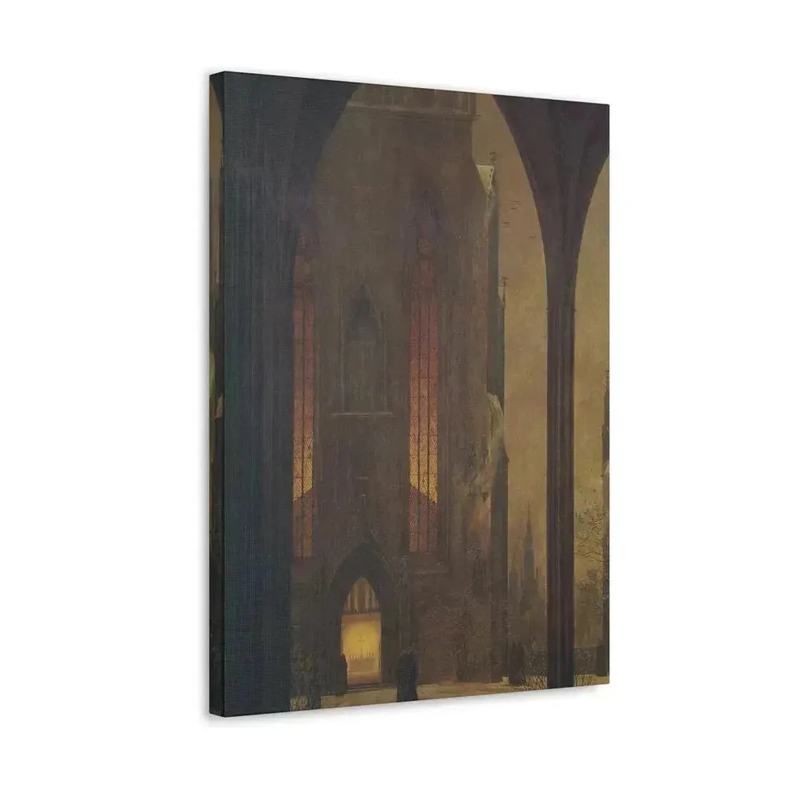 Ernst Ferdinand Oehme (1797-1855) Dom in Winter 1821 - Canvas Wall Art - The Sticker Space