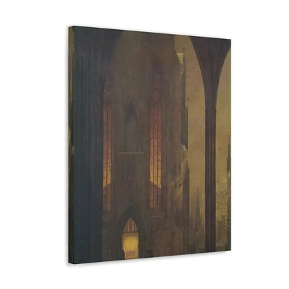 Ernst Ferdinand Oehme (1797-1855) Dom in Winter 1821 - Canvas Wall Art - The Sticker Space