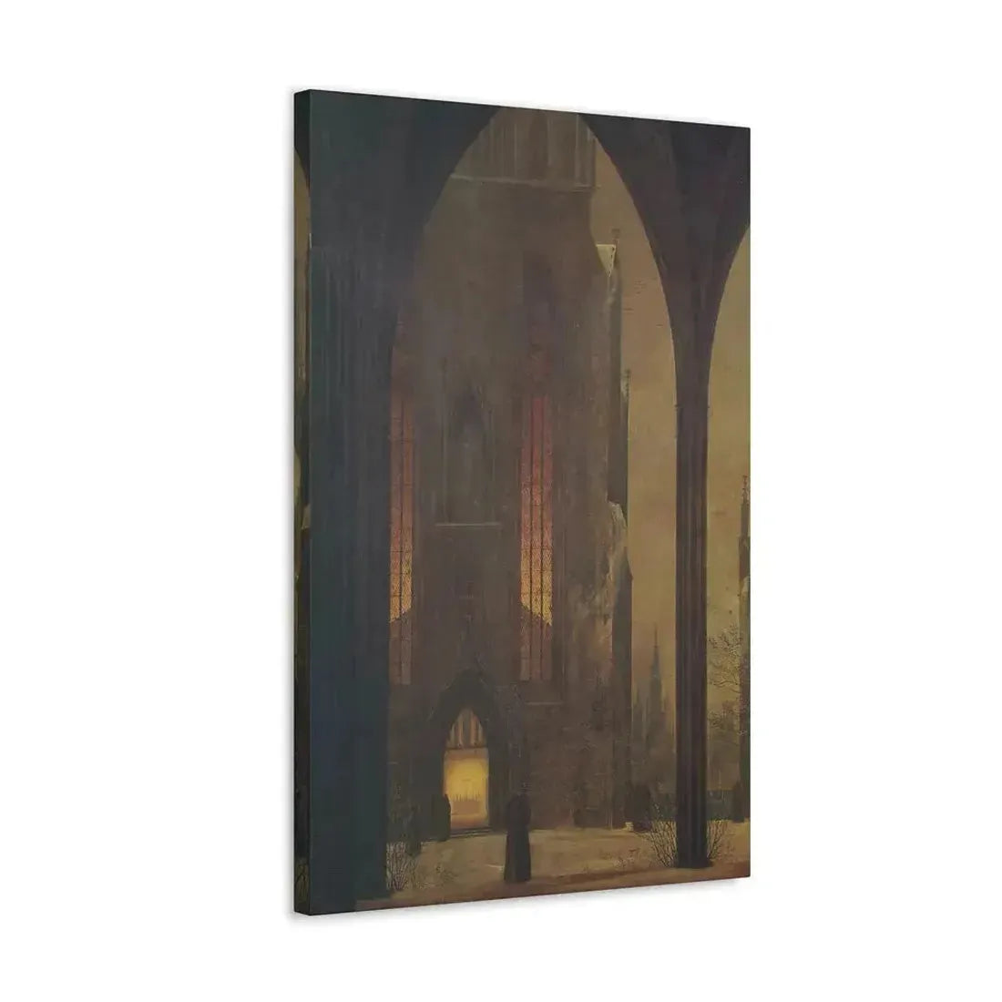 Ernst Ferdinand Oehme (1797-1855) Dom in Winter 1821 - Canvas Wall Art - The Sticker Space
