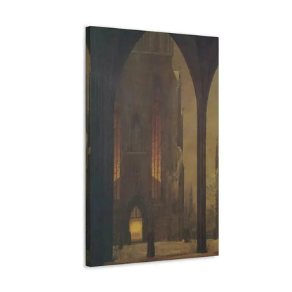 Ernst Ferdinand Oehme (1797-1855) Dom in Winter 1821 - Canvas Wall Art - The Sticker Space
