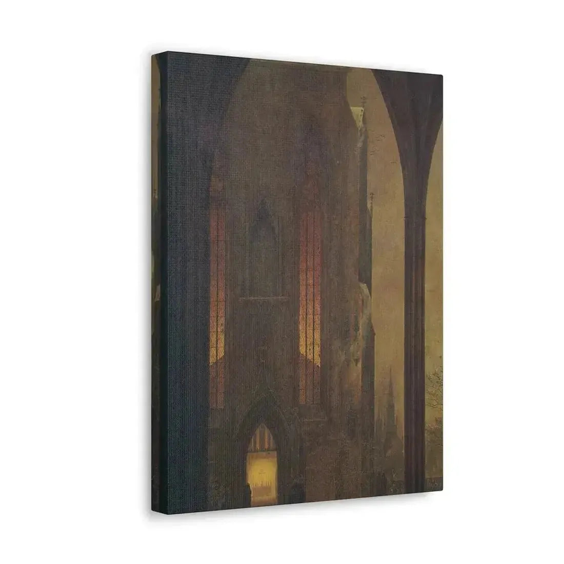 Ernst Ferdinand Oehme (1797-1855) Dom in Winter 1821 - Canvas Wall Art - The Sticker Space