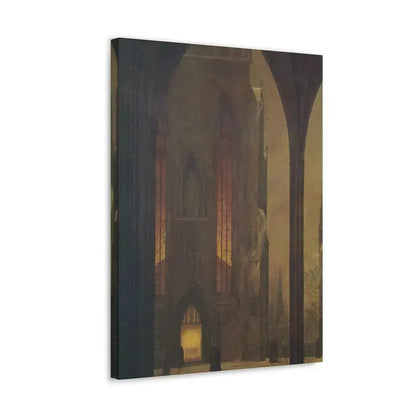 Ernst Ferdinand Oehme (1797-1855) Dom in Winter 1821 - Canvas Wall Art - The Sticker Space