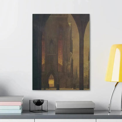 Ernst Ferdinand Oehme (1797-1855) Dom in Winter 1821 - Canvas Wall Art - The Sticker Space