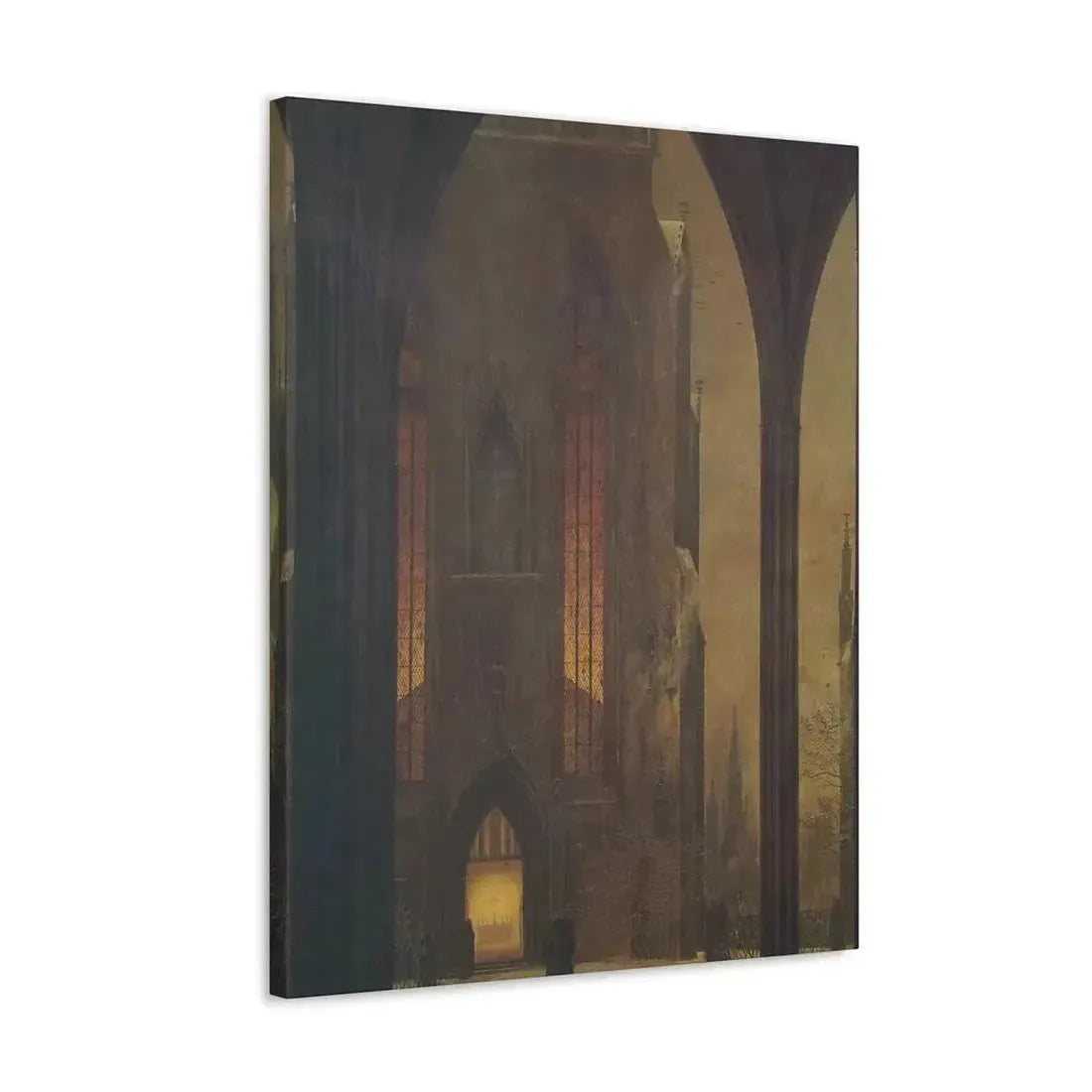 Ernst Ferdinand Oehme (1797-1855) Dom in Winter 1821 - Canvas Wall Art - The Sticker Space
