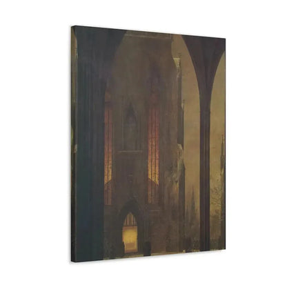 Ernst Ferdinand Oehme (1797-1855) Dom in Winter 1821 - Canvas Wall Art - The Sticker Space