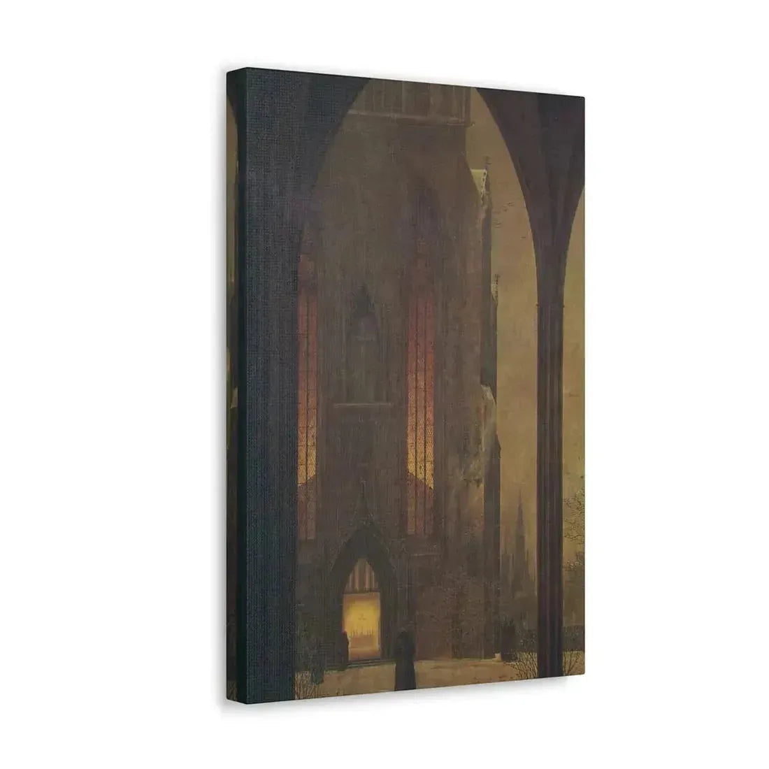 Ernst Ferdinand Oehme (1797-1855) Dom in Winter 1821 - Canvas Wall Art - The Sticker Space