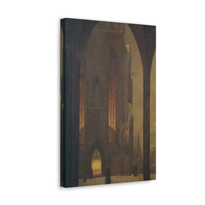 Ernst Ferdinand Oehme (1797-1855) Dom in Winter 1821 - Canvas Wall Art - The Sticker Space