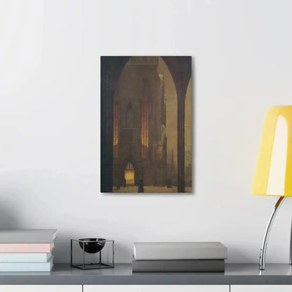 Ernst Ferdinand Oehme (1797-1855) Dom in Winter 1821 - Canvas Wall Art - The Sticker Space