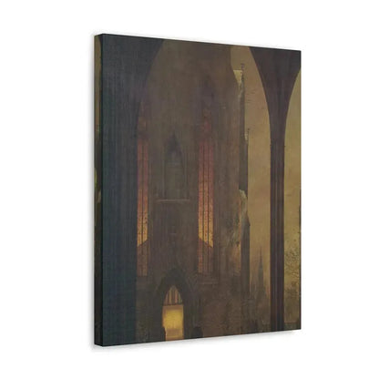 Ernst Ferdinand Oehme (1797-1855) Dom in Winter 1821 - Canvas Wall Art - The Sticker Space