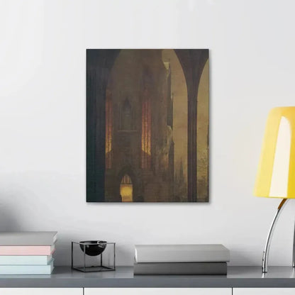 Ernst Ferdinand Oehme (1797-1855) Dom in Winter 1821 - Canvas Wall Art - The Sticker Space