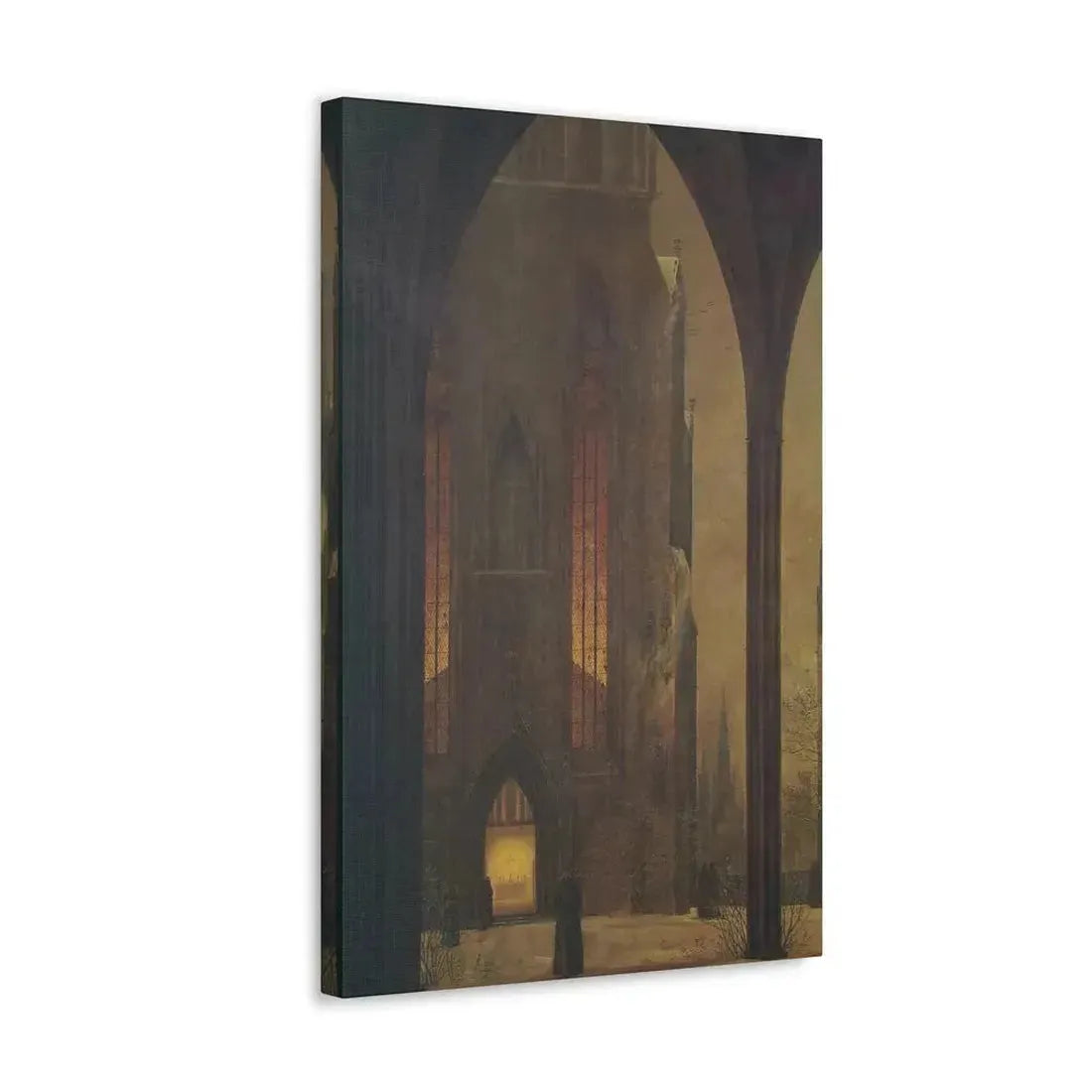 Ernst Ferdinand Oehme (1797-1855) Dom in Winter 1821 - Canvas Wall Art - The Sticker Space