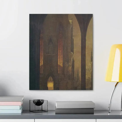 Ernst Ferdinand Oehme (1797-1855) Dom in Winter 1821 - Canvas Wall Art - The Sticker Space