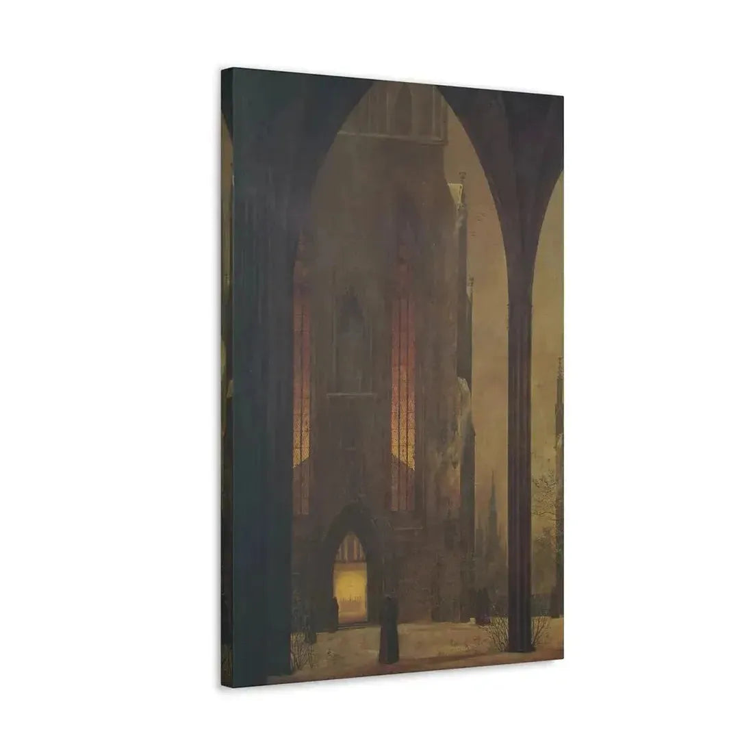 Ernst Ferdinand Oehme (1797-1855) Dom in Winter 1821 - Canvas Wall Art - The Sticker Space