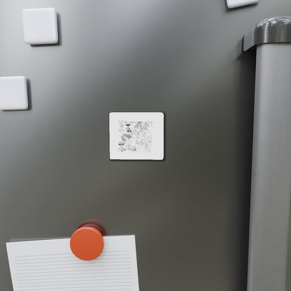 Erotic Connect-the-Dots Illustration (Magazine Illustration) Refrigerator Magnet-The Sticker Space