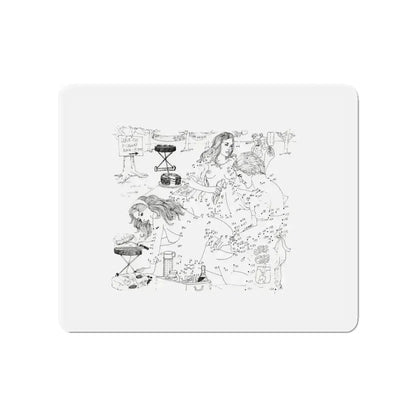 Erotic Connect-the-Dots Illustration (Magazine Illustration) Refrigerator Magnet - The Sticker Space