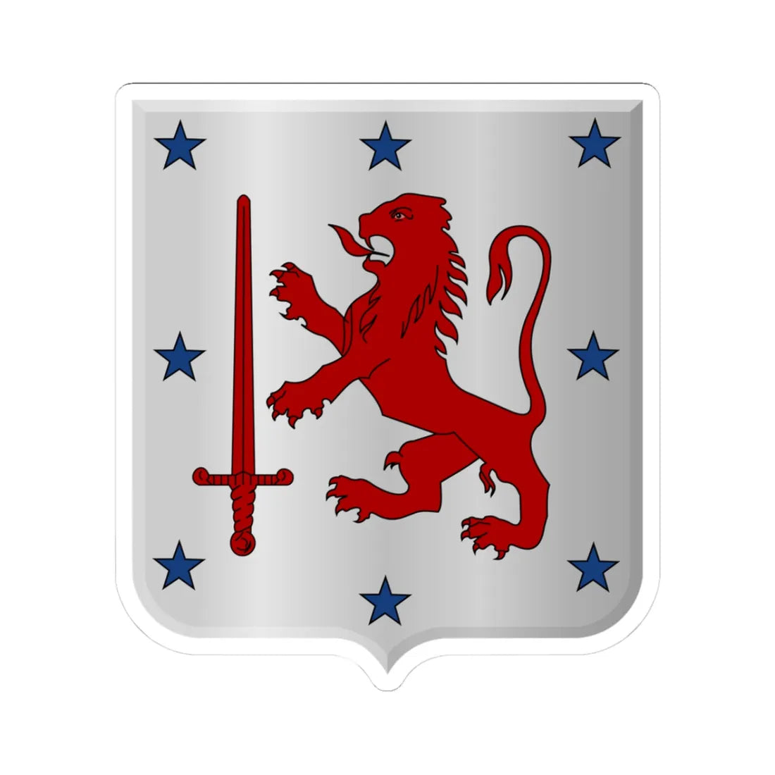 Erpe-Mere wapen (Belgium) (Coat of Arms) STICKER Vinyl Kiss-Cut Decal 3 Inch White - The Sticker Space