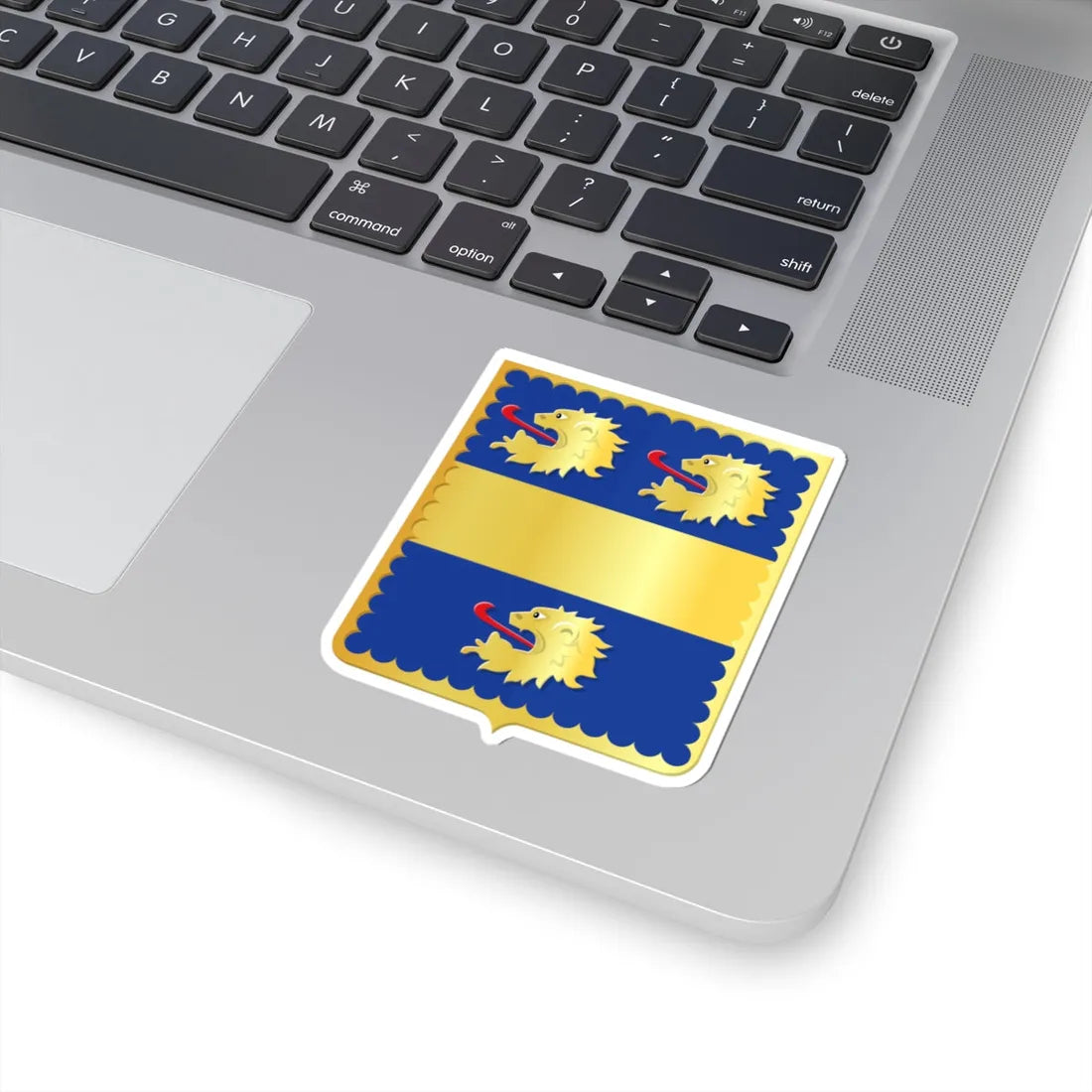 Erquelinnes wapen (Belgium) (Coat of Arms) STICKER Vinyl Kiss-Cut Decal - The Sticker Space