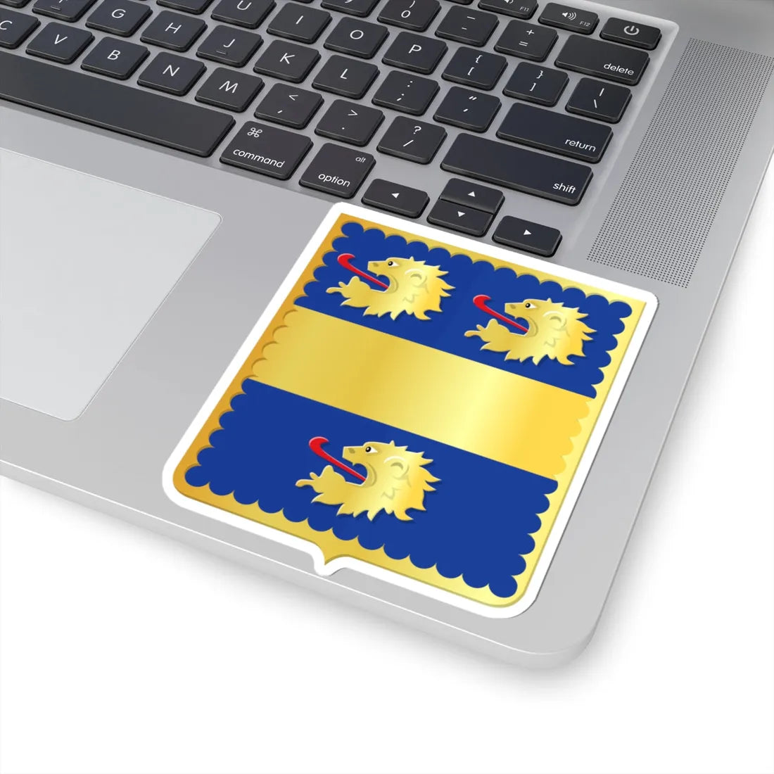 Erquelinnes wapen (Belgium) (Coat of Arms) STICKER Vinyl Kiss-Cut Decal - The Sticker Space