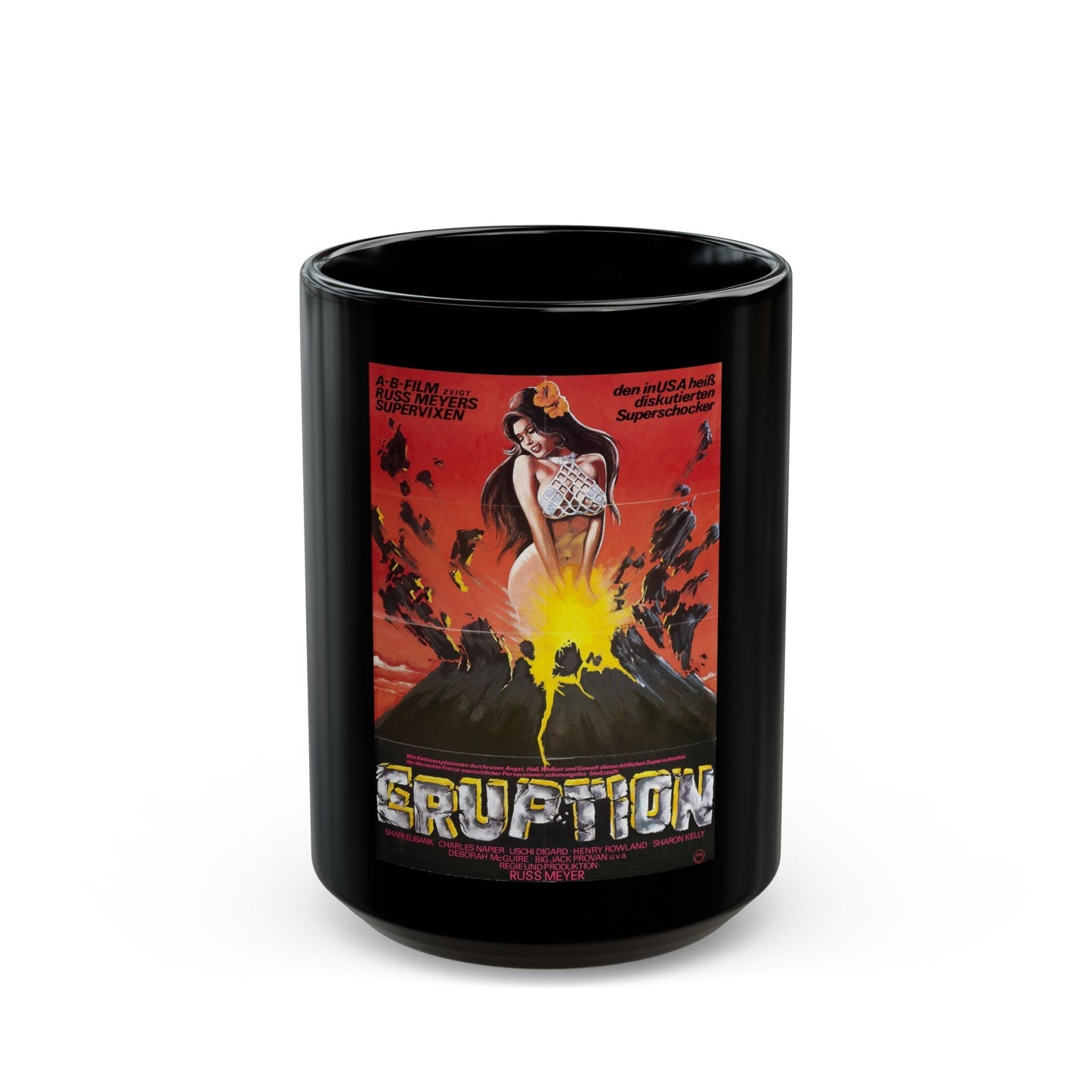 ERUPTION (SUPERVIXENS) 1975 Movie Poster - Black Coffee Mug-15oz-The Sticker Space