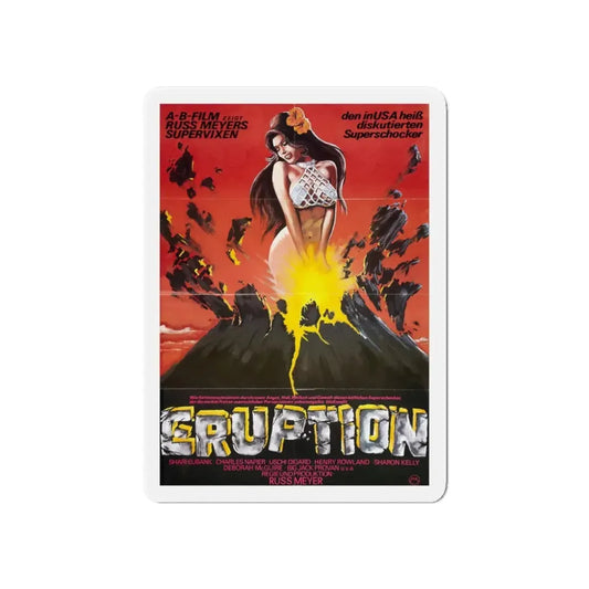 ERUPTION (SUPERVIXENS) 1975 Movie Poster - Refrigerator Magnet 6 Inch - The Sticker Space