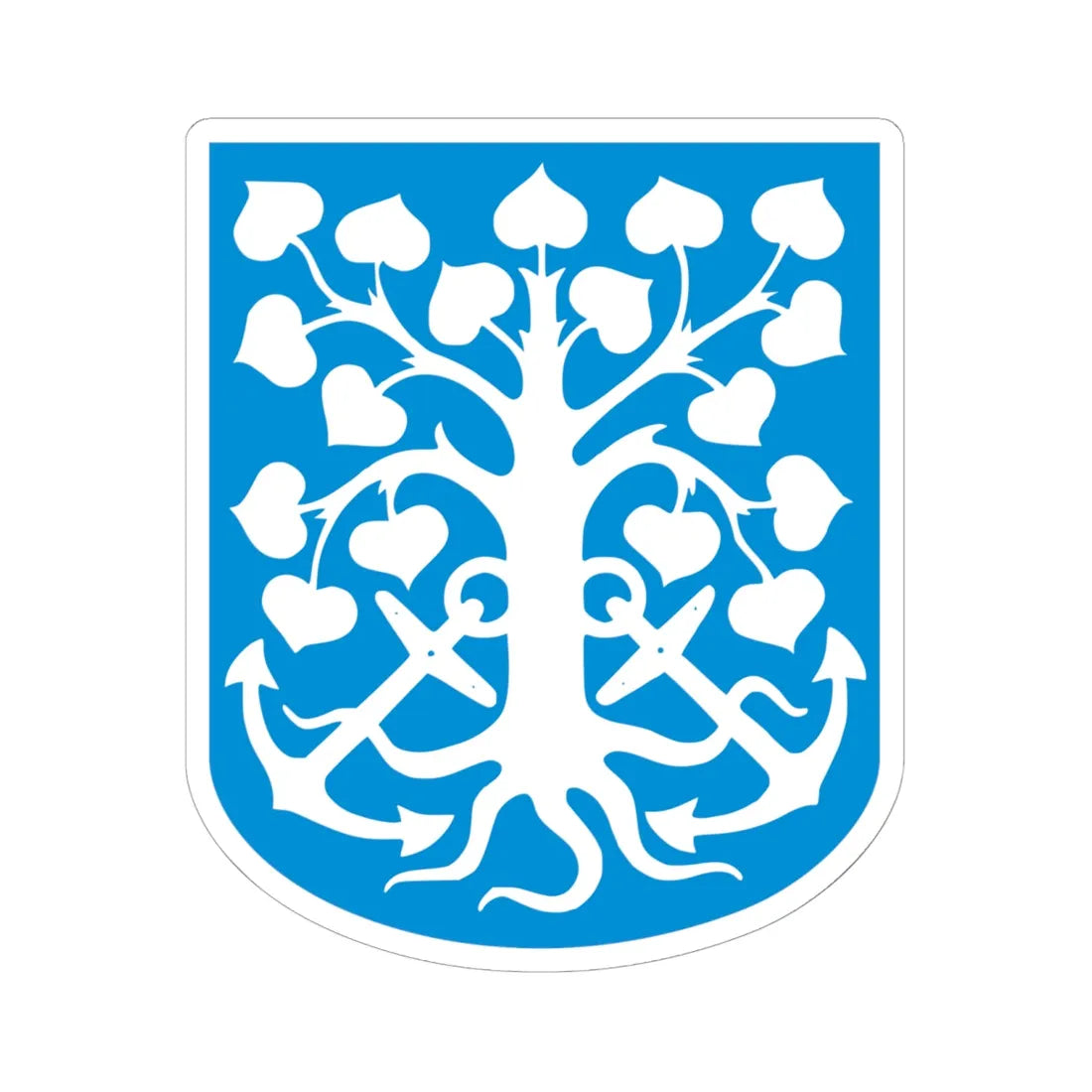 Esbjerg Kommune coa (Denmark) (Coat of Arms) STICKER Vinyl Kiss-Cut Decal 6 Inch White - The Sticker Space