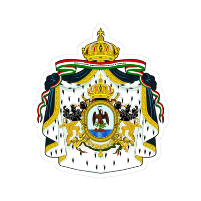Esc de la casa imperial MMI (Mexico) (Coat of Arms) STICKER Vinyl Kiss-Cut Decal 3 Inch White - The Sticker Space