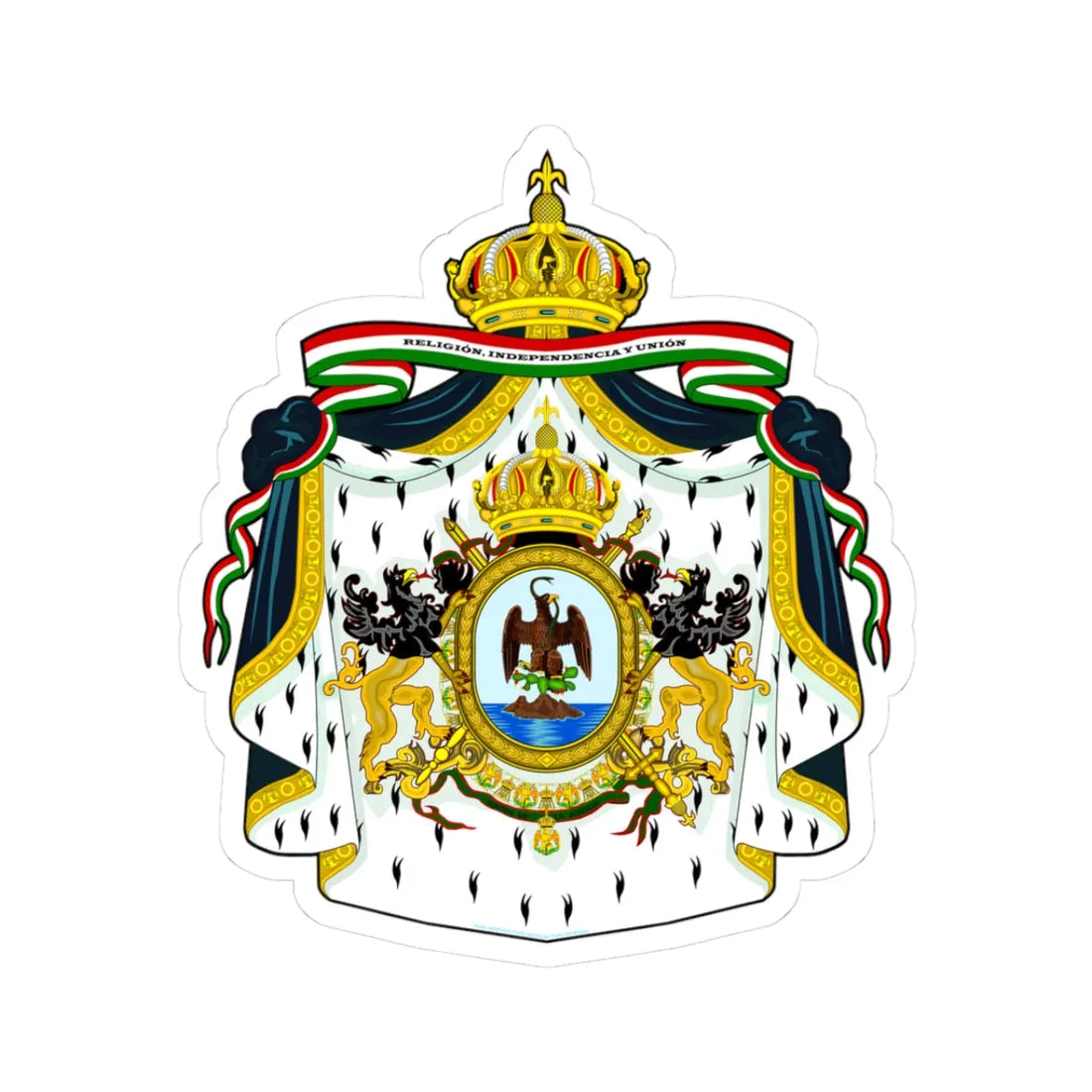 Esc de la casa imperial MMI (Mexico) (Coat of Arms) STICKER Vinyl Kiss-Cut Decal - The Sticker Space