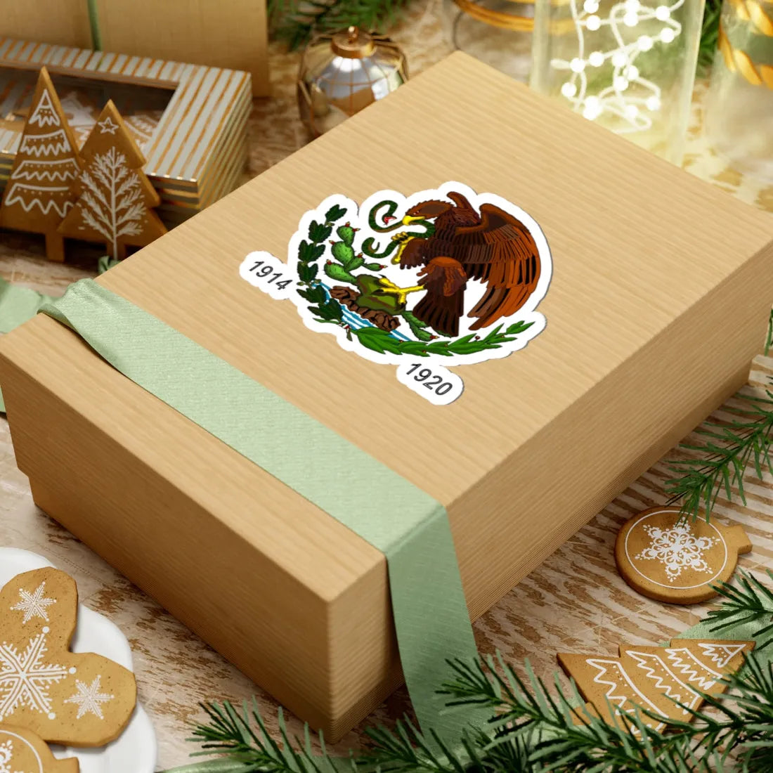 Esc Mex 1814 a 1820 Carrancista (Mexico) (Coat of Arms) STICKER Vinyl Kiss-Cut Decal - The Sticker Space