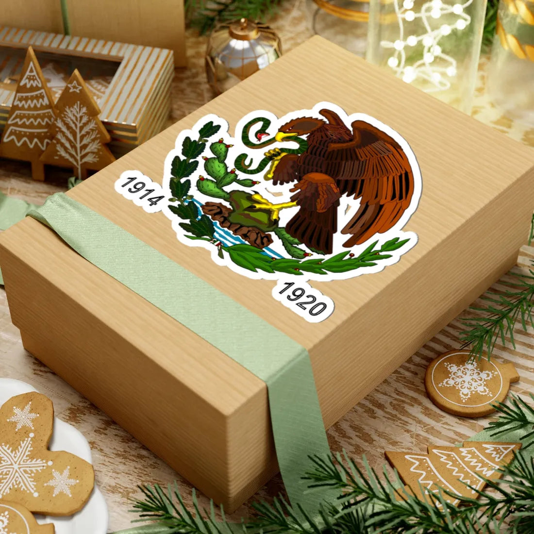 Esc Mex 1814 a 1820 Carrancista (Mexico) (Coat of Arms) STICKER Vinyl Kiss-Cut Decal - The Sticker Space