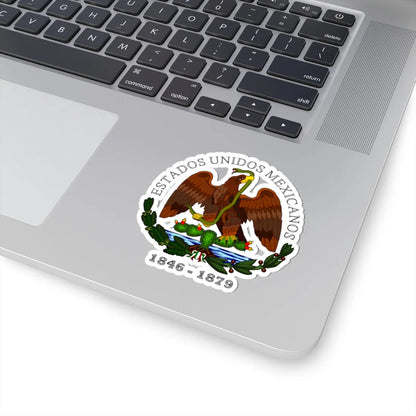 Esc Mex 1846 a 1879 EUM (Mexico) (Coat of Arms) STICKER Vinyl Kiss-Cut Decal - The Sticker Space