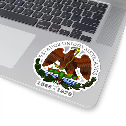 Esc Mex 1846 a 1879 EUM (Mexico) (Coat of Arms) STICKER Vinyl Kiss-Cut Decal - The Sticker Space
