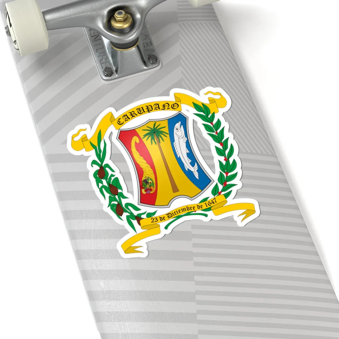ESC-R-Bermudez (Venezuela) (Coat of Arms) STICKER Vinyl Kiss-Cut Decal - The Sticker Space