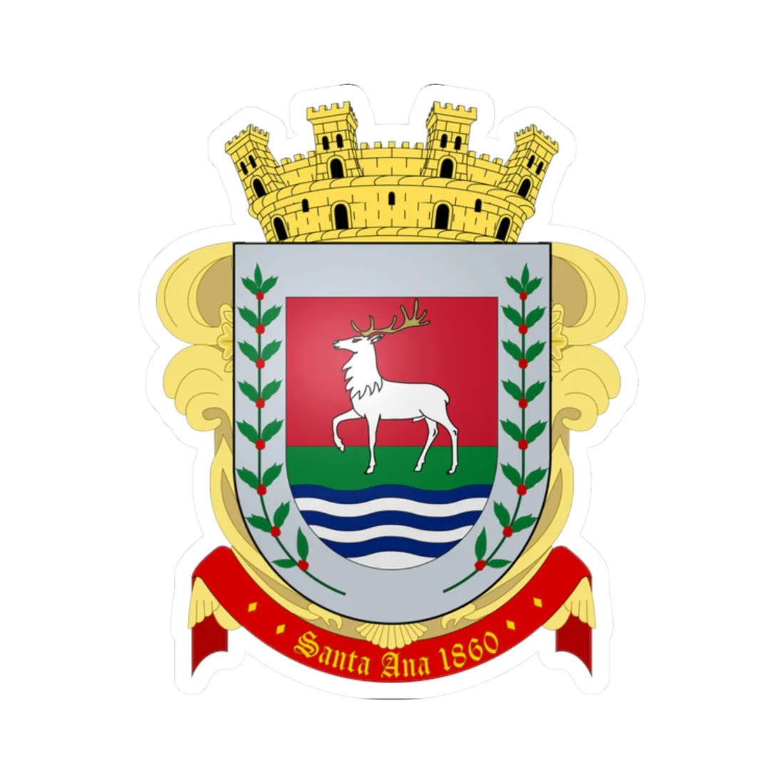 ESC-S-Cordoba (Venezuela) (Coat of Arms) STICKER Vinyl Kiss-Cut Decal - The Sticker Space