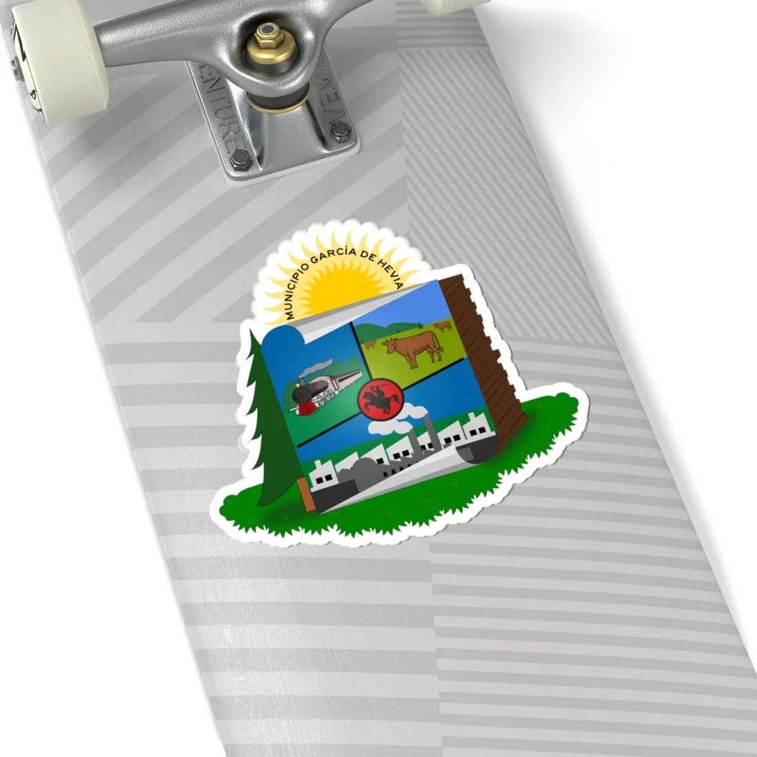 ESC-S-Garcia de Hevia (Venezuela) (Coat of Arms) STICKER Vinyl Kiss-Cut Decal - The Sticker Space