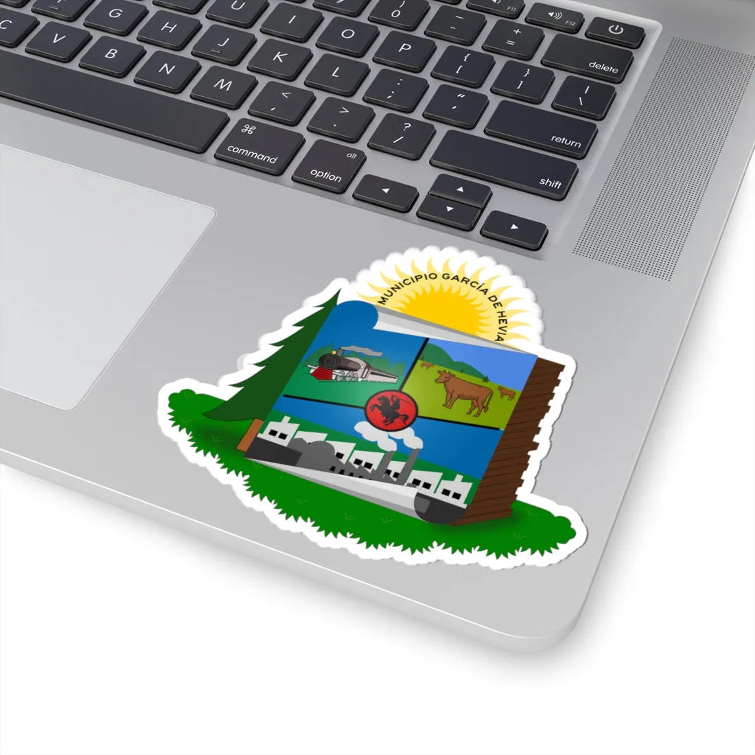 ESC-S-Garcia de Hevia (Venezuela) (Coat of Arms) STICKER Vinyl Kiss-Cut Decal - The Sticker Space