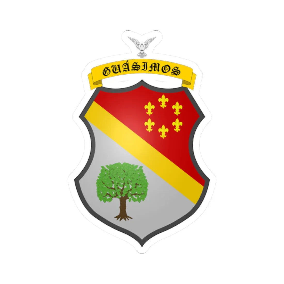 ESC-S-Guasimos (Venezuela) (Coat of Arms) STICKER Vinyl Kiss-Cut Decal 2 Inch White - The Sticker Space
