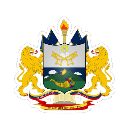 ESC-S-Independencia (Venezuela) (Coat of Arms) STICKER Vinyl Kiss-Cut Decal 6 Inch White - The Sticker Space