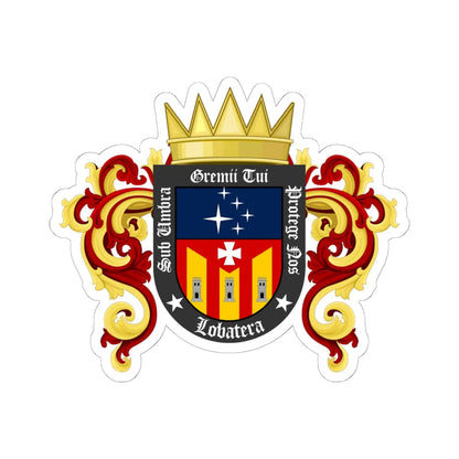 ESC-S-Lobatera (Venezuela) (Coat of Arms) STICKER Vinyl Kiss-Cut Decal 6 Inch White - The Sticker Space