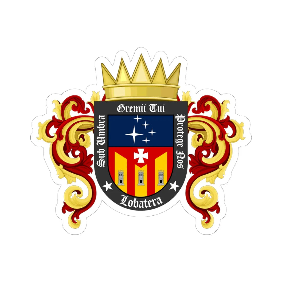 ESC-S-Lobatera (Venezuela) (Coat of Arms) STICKER Vinyl Kiss-Cut Decal - The Sticker Space